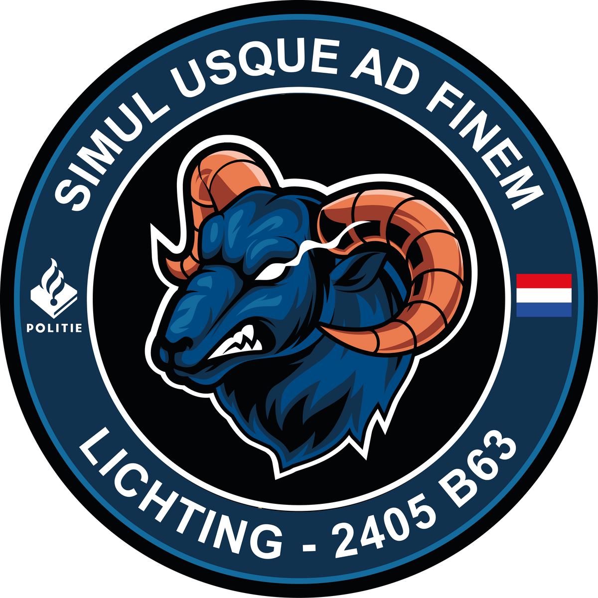 Gewoven patch Lichting 2405 B63 politieacademie