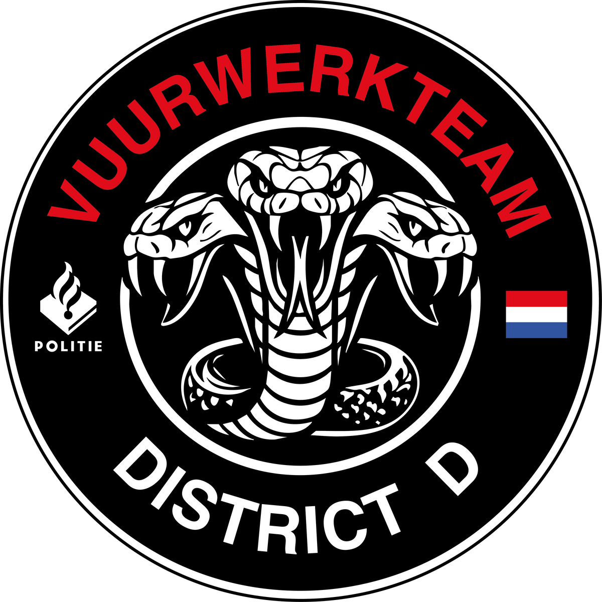 PVC patch Vuurwerkteam District D