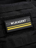 3D PVC wijkagentenpatch in Nederlandse politiestijl, klittenband, waterbestendig en slijtvast.